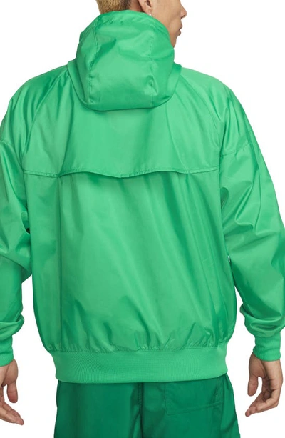 Shop Nike Sportswear Windrunner Jacket In Stadium Green/ Black