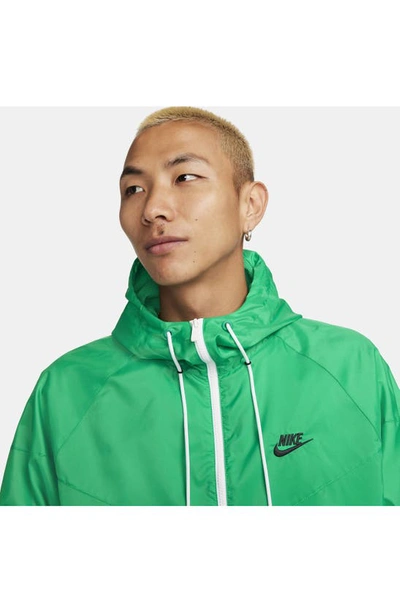 Shop Nike Sportswear Windrunner Jacket In Stadium Green/ Black