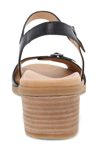 Shop Dansko Tessie Ankle Strap Sandal In Black