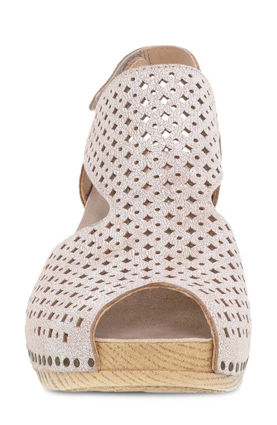 Shop Dansko Teagan Slingback Peep Toe Sandal In White