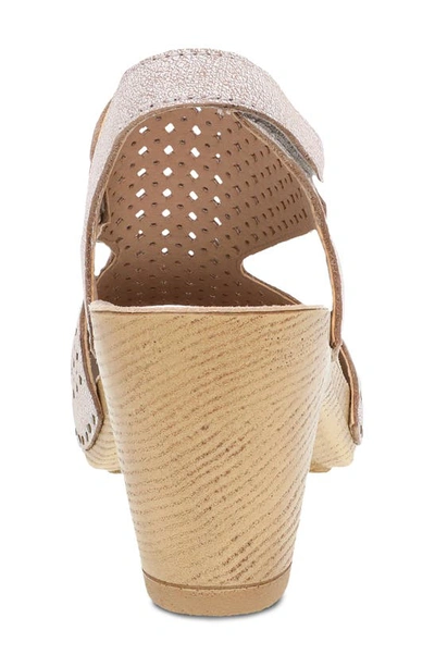 Shop Dansko Teagan Slingback Peep Toe Sandal In White