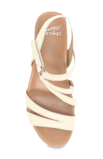 Shop Dansko Addyson Wedge Sandal In Ivory