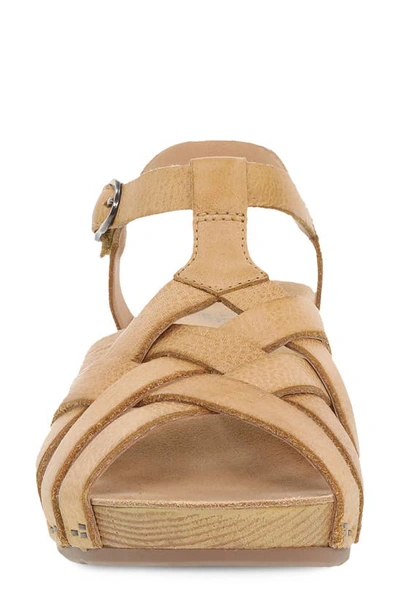 Shop Dansko Tinley Wedge Sandal In Tan