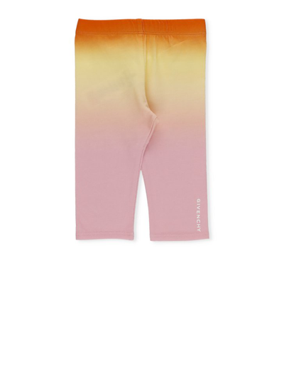 Shop Givenchy Kids Nuanced Effect Stretched Leggings In Multi