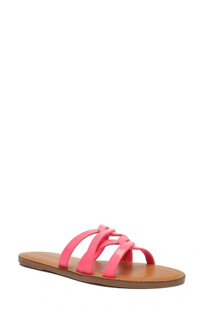 Shop Schutz Lyta Slide Sandal In Pink Lemonade