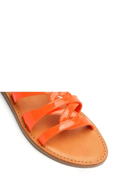 Shop Schutz Lyta Slide Sandal In Acid Orange