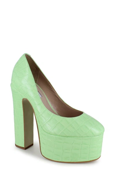 Zigi Giorgia Platform Pump In Nile Green