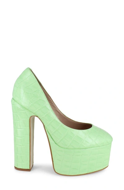 Zigi Giorgia Platform Pump In Nile Green
