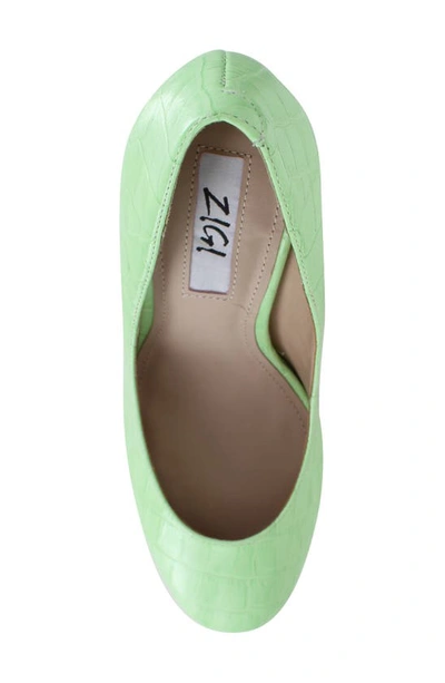 Zigi Giorgia Platform Pump In Nile Green