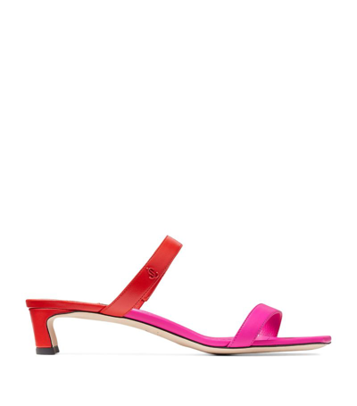 Shop Jimmy Choo Kyda 35 Leather Sandals In Pink