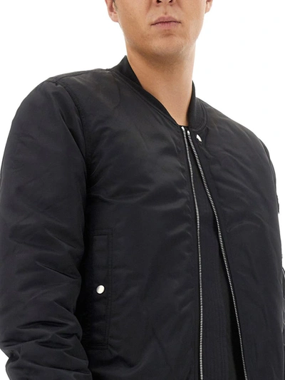 Shop Rick Owens Drkshdw Nylon Bomber Jacket In Black