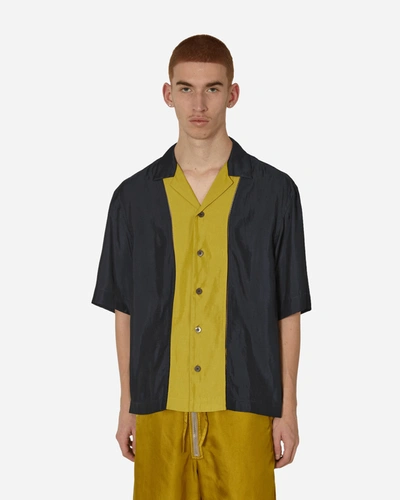 Shop Dries Van Noten Panelled Shortsleeve Shirt Anthracite In Grey