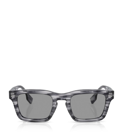 Shop Burberry Acetate Square Sunglasses In Grey
