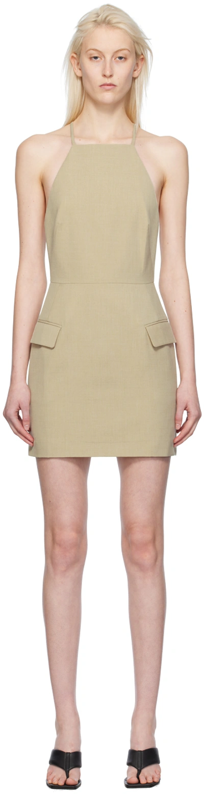 Shop Camilla And Marc Beige Arwin Minidress In L70 Pampas
