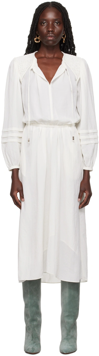 Isabel Marant Étoile Lydie Georgette-crepe Maxi Dress In 23ec Ecru