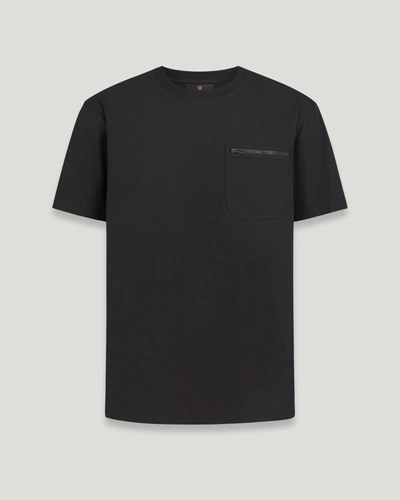 Shop Belstaff Transit Pocket T-shirt In Black