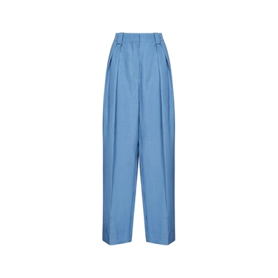 Shop Stella Mccartney High-waist Tailored Trousers In Blue