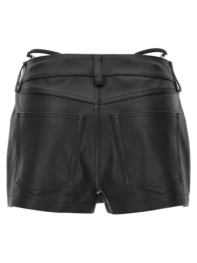 Shop Alexander Wang Thong Leather Skort Bermuda, Short Black