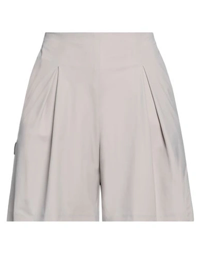 Shop Rrd Woman Shorts & Bermuda Shorts Dove Grey Size 8 Polyamide, Elastane