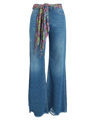 Gaelle Paris Gaëlle Paris Woman Jeans Blue Size 27 Cotton In Blue