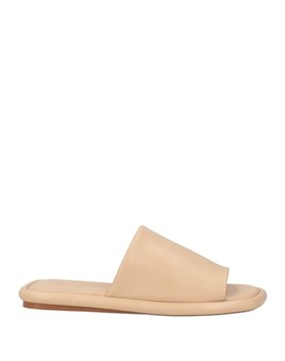 Shop Clergerie Woman Sandals Beige Size 6.5 Soft Leather