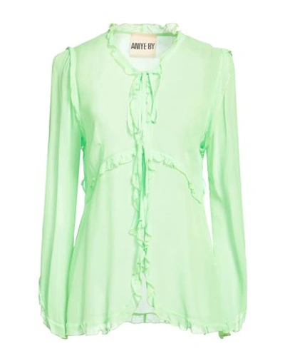 Shop Aniye By Woman Shirt Acid Green Size 8 Viscose