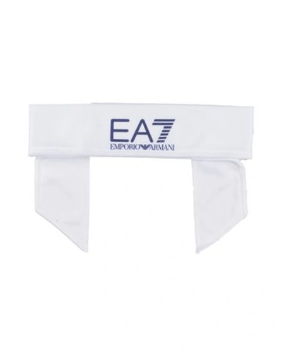 Shop Ea7 Woman Hair Accessory White Size - Polyester, Elastane