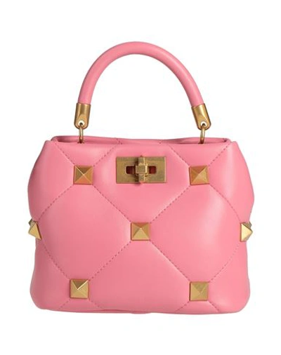 Shop Valentino Garavani Woman Handbag Pink Size - Leather