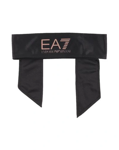 Shop Ea7 Woman Hair Accessory Black Size - Polyester, Elastane