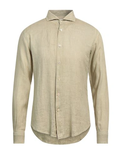 Shop Eleventy Man Shirt Sage Green Size 15 ½ Linen