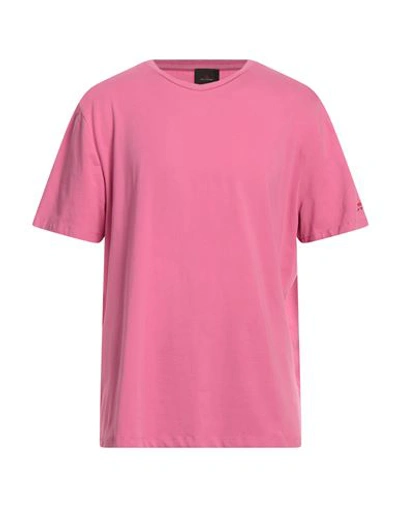 Peuterey Man T-shirt Magenta Size Xxl Cotton, Elastane In Magenta