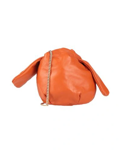 Shop Adais Woman Cross-body Bag Orange Size - Leather