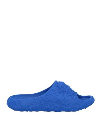 Shop Versace Woman Sandals Blue Size 12 Rubber