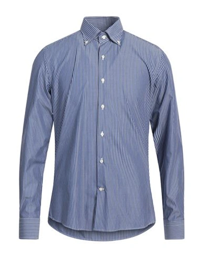 Shop Ghirardelli Man Shirt Blue Size 16 Cotton