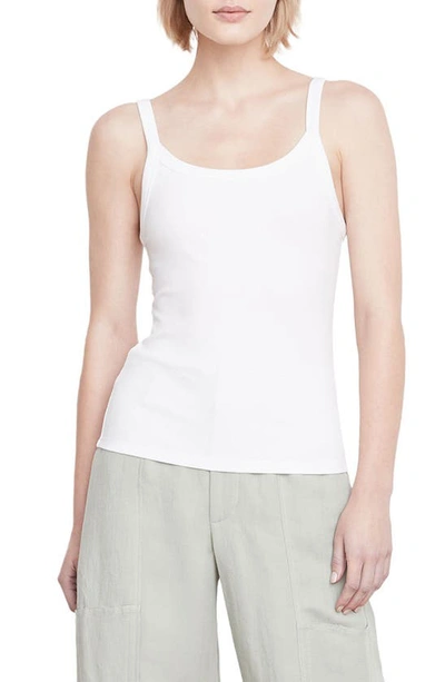 Vince Scoop-neck Camisole Top In Optic White