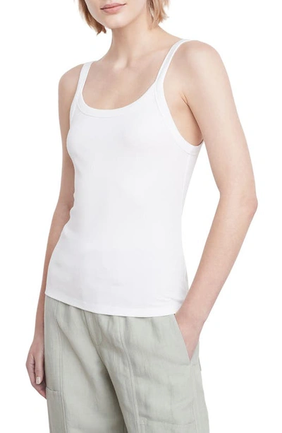 Vince Scoop-neck Camisole Top In Optic White