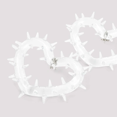 Shop Hugo Kreit Spiky Heart Hoops Earrings Jewellery In Nude & Neutrals