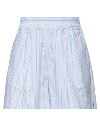 Shop Marni Woman Shorts & Bermuda Shorts Sky Blue Size 6 Cotton