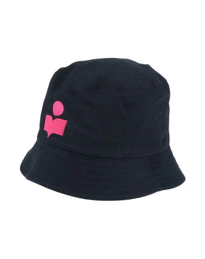 Isabel Marant Woman Hat Navy Blue Size 7 Cotton In Navy Blue