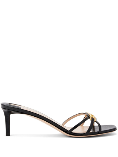 Shop Tom Ford Whitney 55 Leather Mules - Women's - Leather/calf Leather In Black