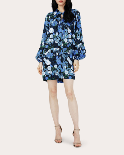Shop Diane Von Furstenberg Women's Silka Mini Dress In Blue