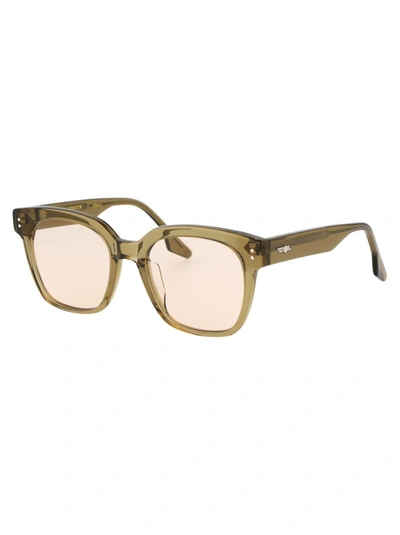 Shop Gentle Monster Sunglasses In Kc1 Green Brown