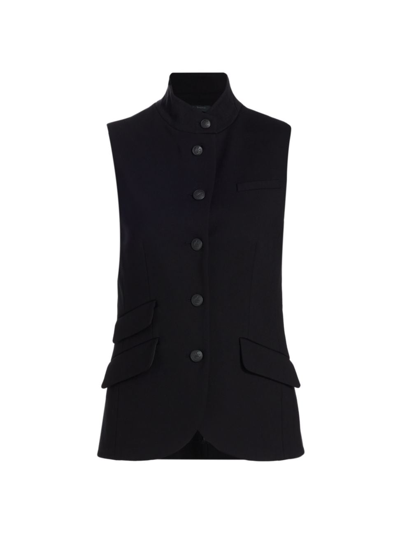 Shop Rag & Bone Women's Slade Ponte Vest In Black
