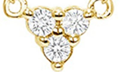 Shop Ron Hami 14k Gold Trio Diamond Pendant Necklace