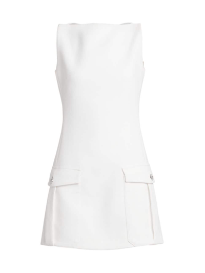 Shop Versace Women's Stretch Crepe Strapless Minidress In Optical White
