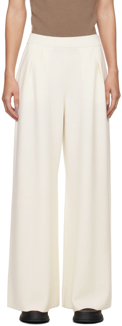 Shop Max Mara White Nocera Trousers In 1 White