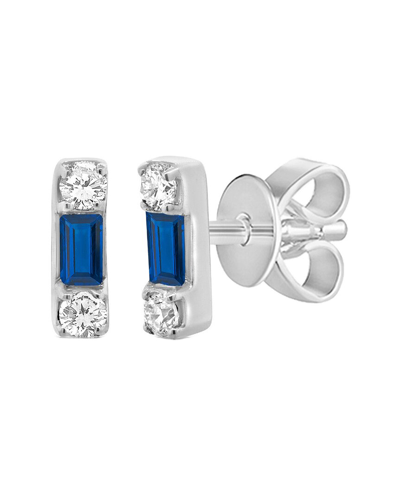 Shop Sabrina Designs 14k 0.13 Ct. Tw. Diamond & Sapphire Studs