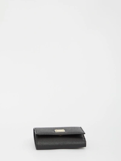 Shop Dolce & Gabbana Bi-fold Wallet In Leather In Black