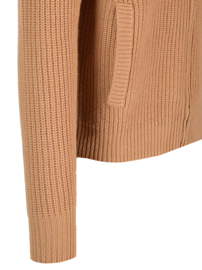 Shop Vivienne Westwood Zipped Cardigan In Brown
