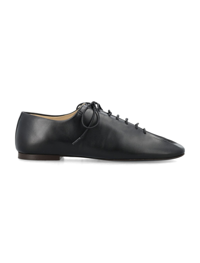 Shop Lemaire Souris Flat Classic Derbies In Black